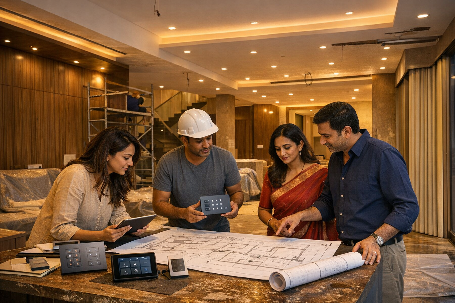 Home automation planning during renovation in Hyderabad